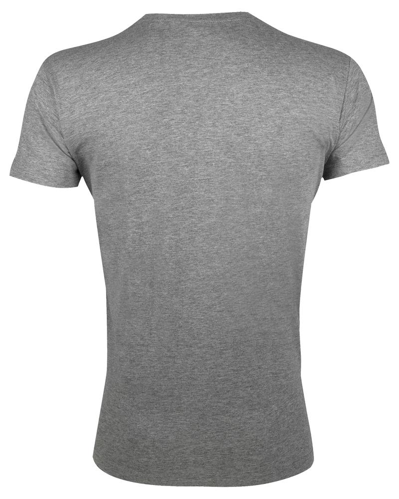 Футболка мужская приталенная Regent Fit 150 серый меланж, размер XS-2