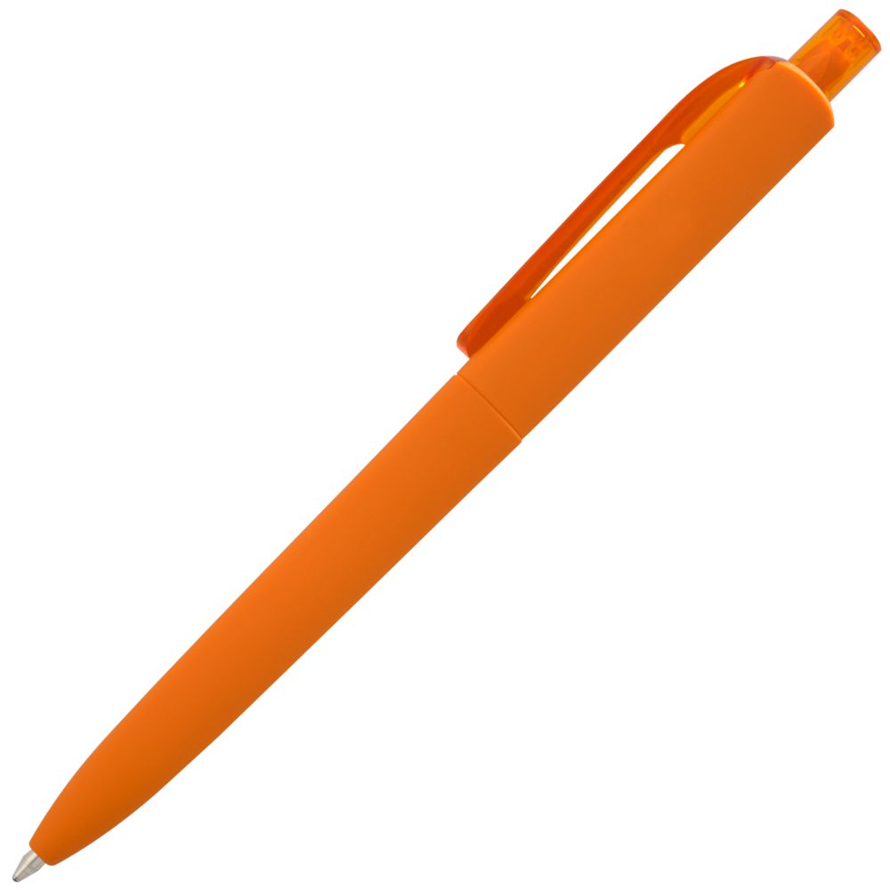 Ручка шариковая Prodir DS8 PRR-T Soft Touch, оранжевая-3
