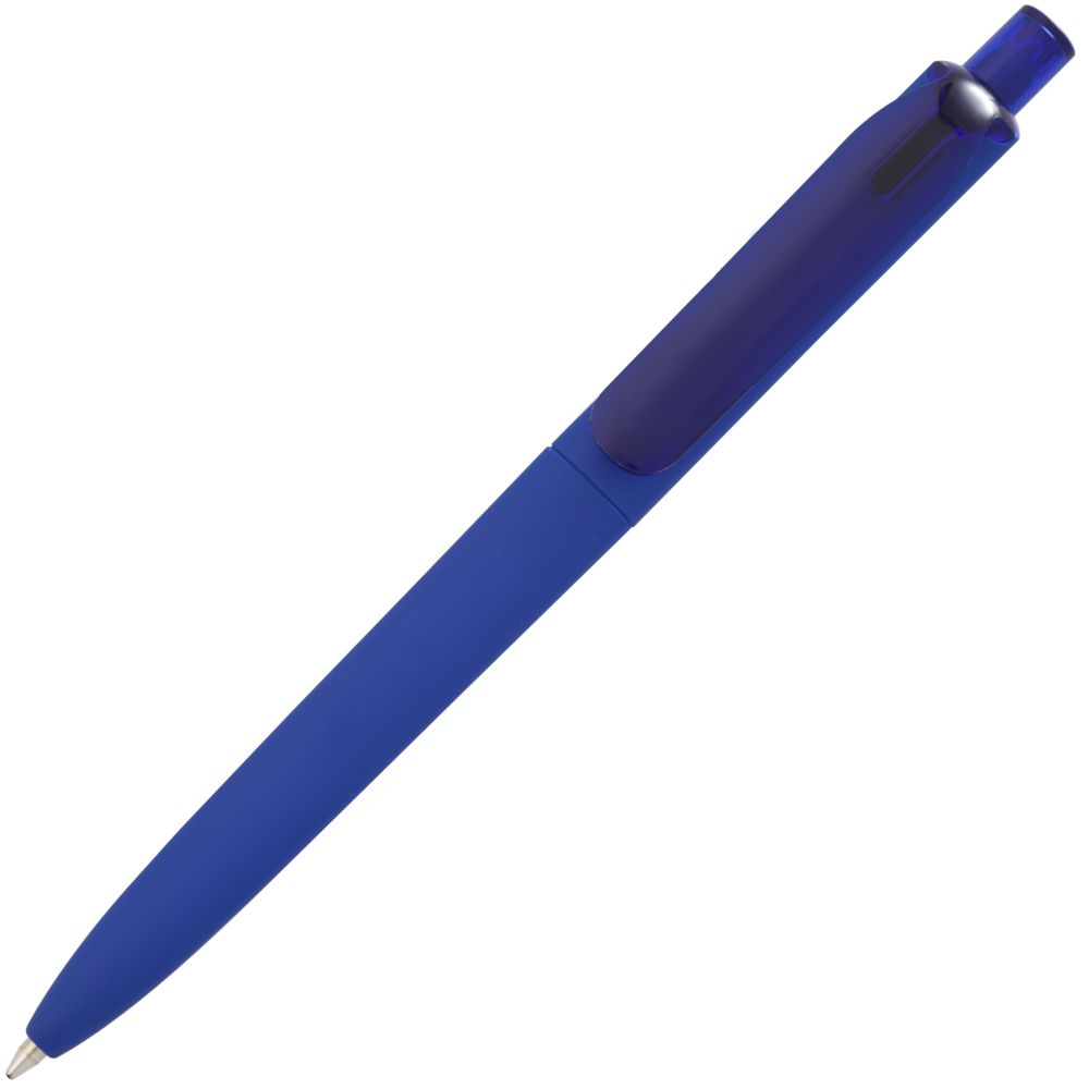 Ручка шариковая Prodir DS8 PRR-T Soft Touch, синяя-2