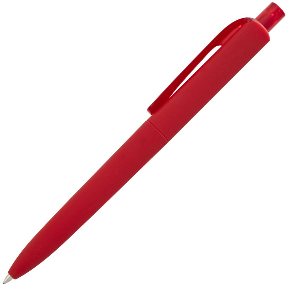 Ручка шариковая Prodir DS8 PRR-T Soft Touch, красная-3