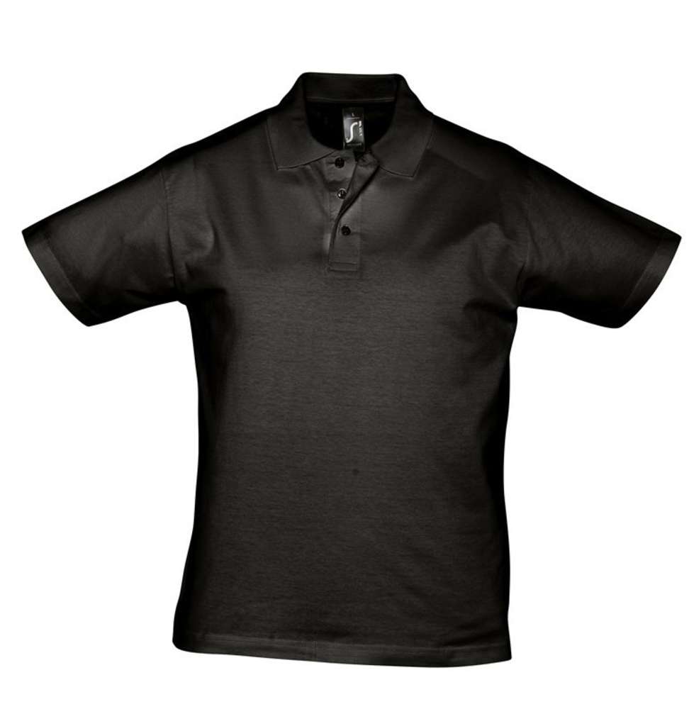 Рубашка поло мужская Prescott men 170 черная, размер S-1