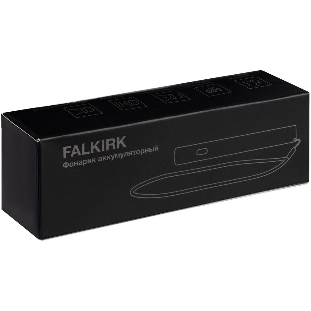 Фонарик аккумуляторный Falkirk, белый-8