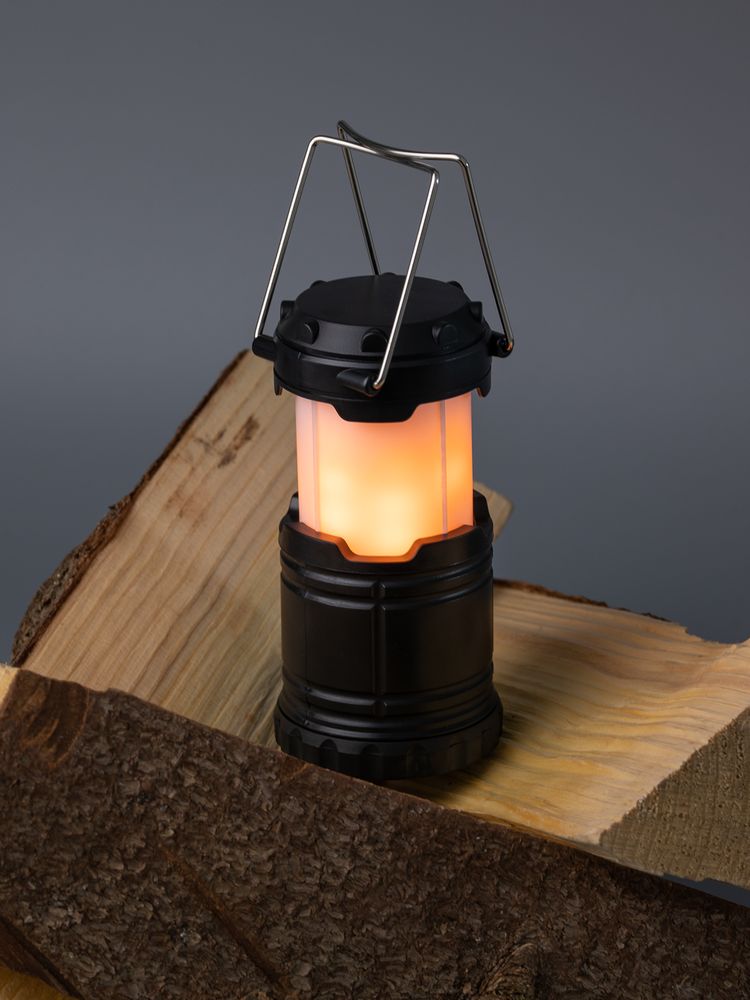 Кемпинговый фонарь с имитацией пламени Lindau Flame, черный-11