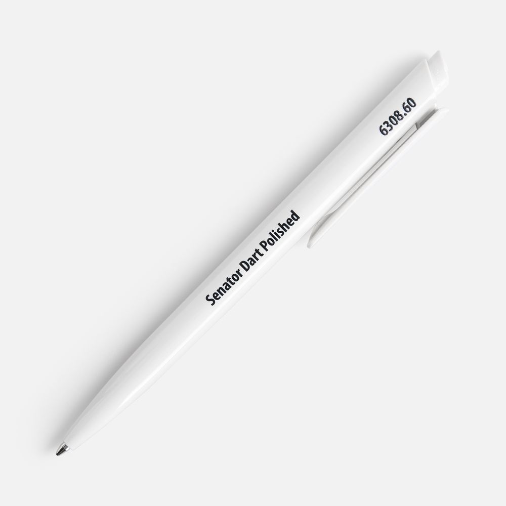 Ручка шариковая Senator Dart Polished, белая-6