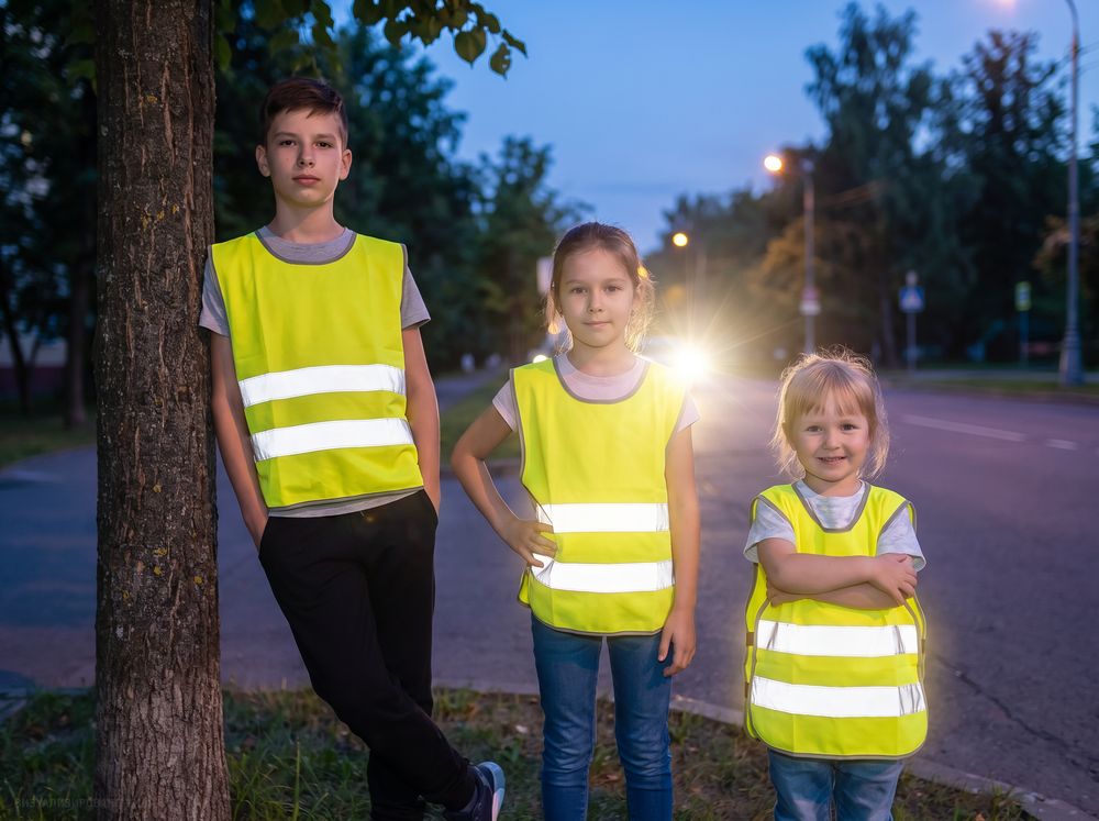 Жилет детский со светоотражающими элементами CO-1д, желтый неон, 3-6 лет-6
