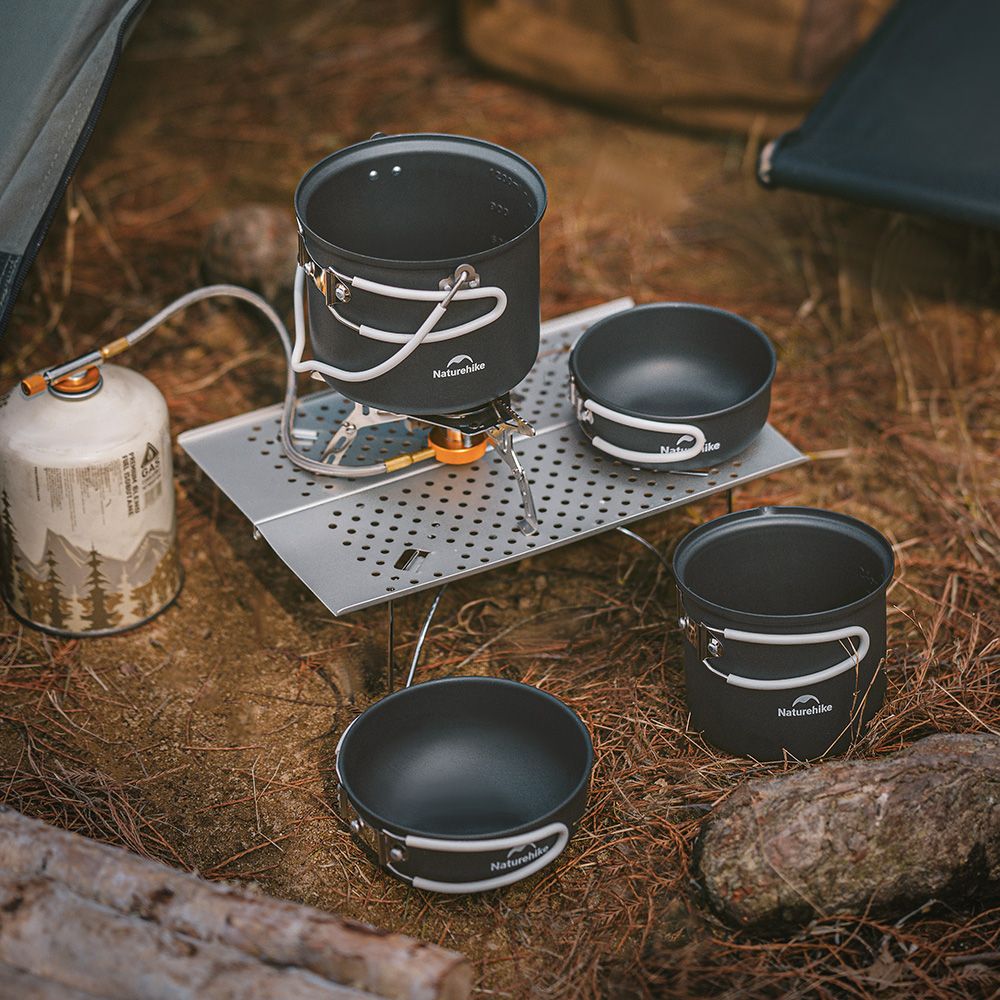 Набор посуды Naturehike NH18T018-G, серый-2