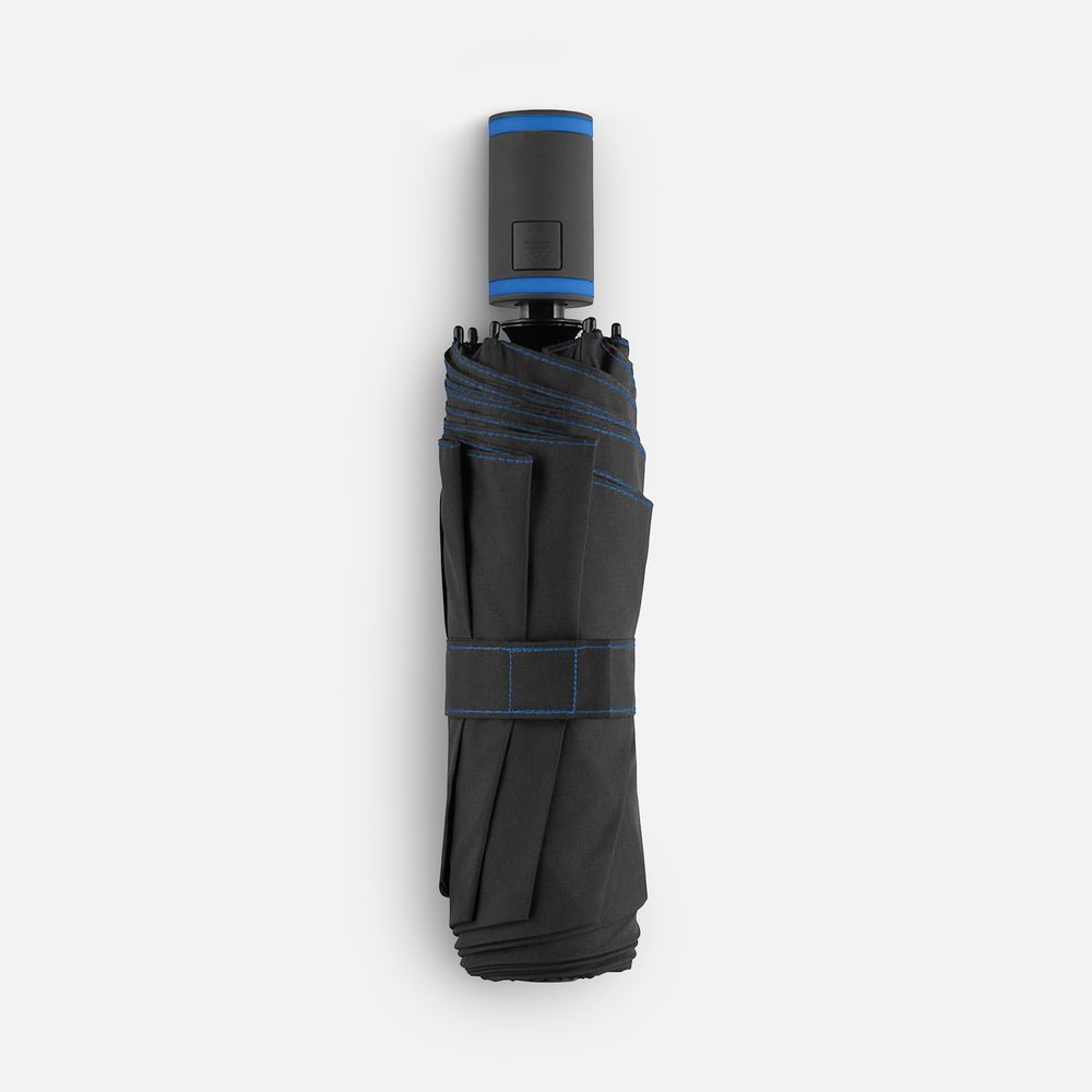 Зонт складной AOC Mini с цветными спицами, синий-7