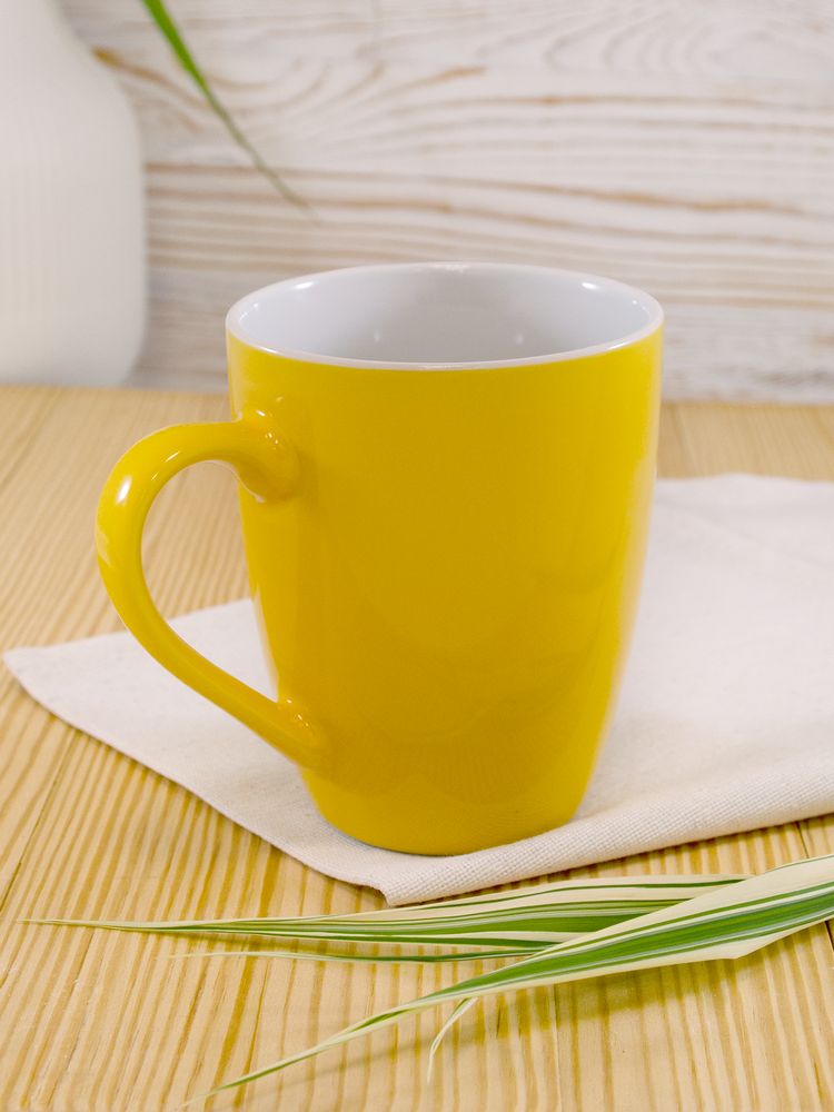 Кружка Good Morning, желтая-6