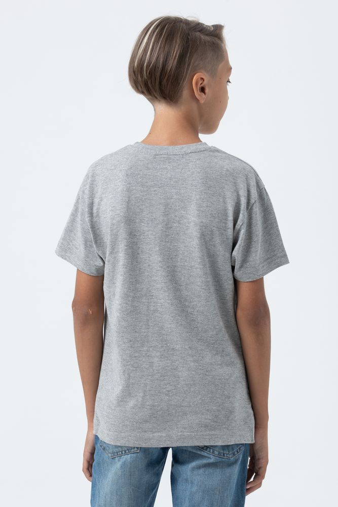 Футболка детская Regent Fit Kids, серый меланж, на рост 96-104 см (4 года)-5