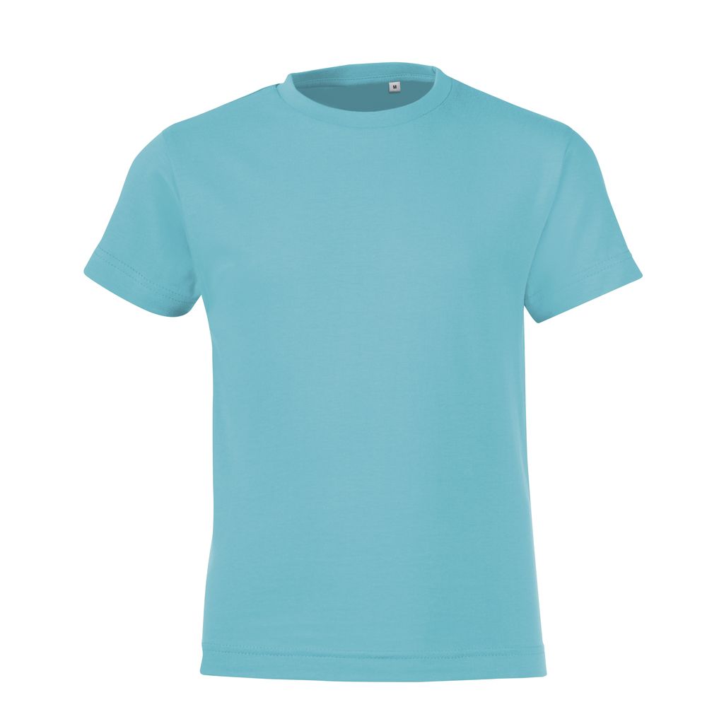 Футболка детская Regent Fit Kids бирюзовая, на рост 96-104 см (4 года)-1