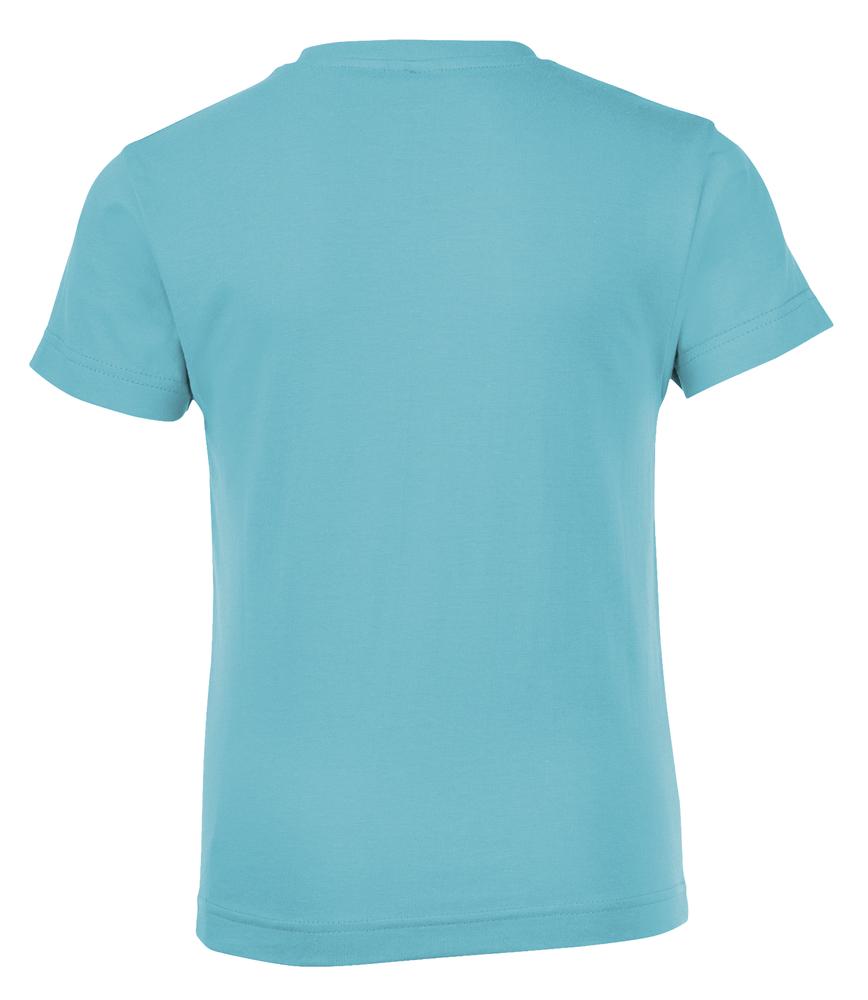 Футболка детская Regent Fit Kids бирюзовая, на рост 96-104 см (4 года)-2