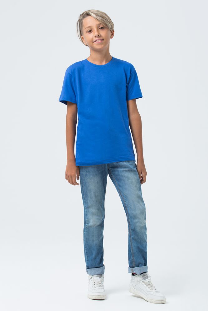 Футболка детская Regent Fit Kids, ярко-синяя, на рост 118-128 см (8 лет)-6