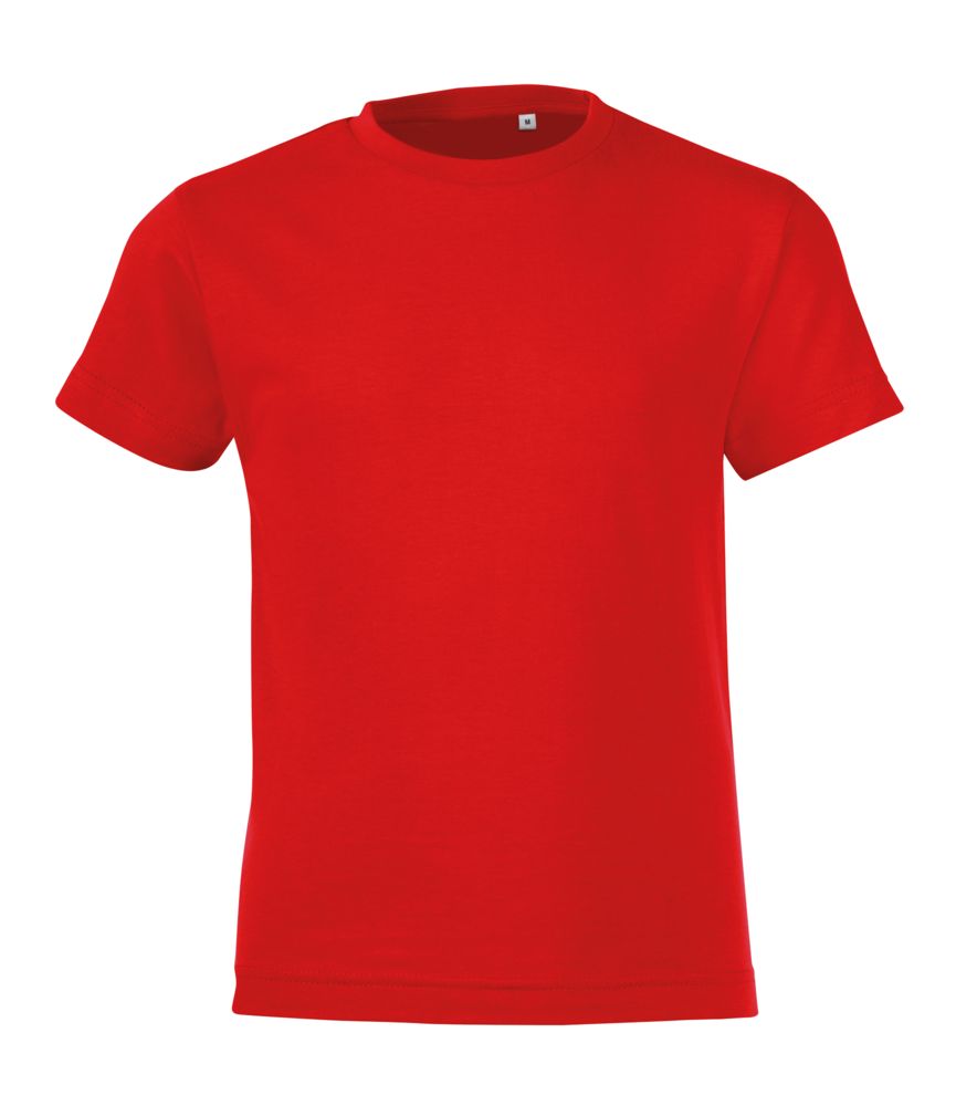 Футболка детская Regent Fit Kids, красная, на рост 96-104 см (4 года)-1