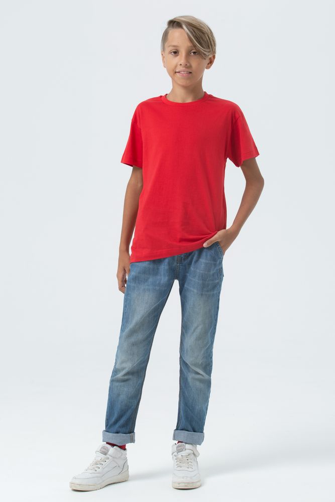 Футболка детская Regent Fit Kids, красная, на рост 96-104 см (4 года)-6