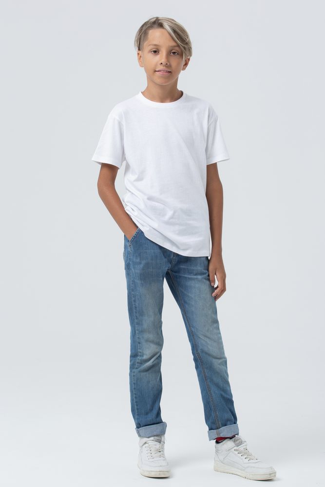 Футболка детская Regent Fit Kids, белая, на рост 96-104 см (4 года)-6