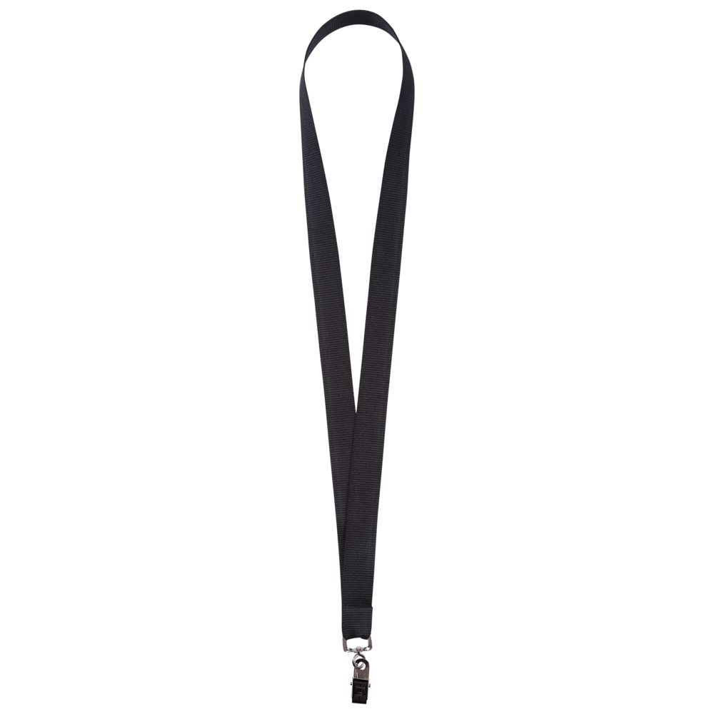 Лента для бейджа Neckband, черная-1