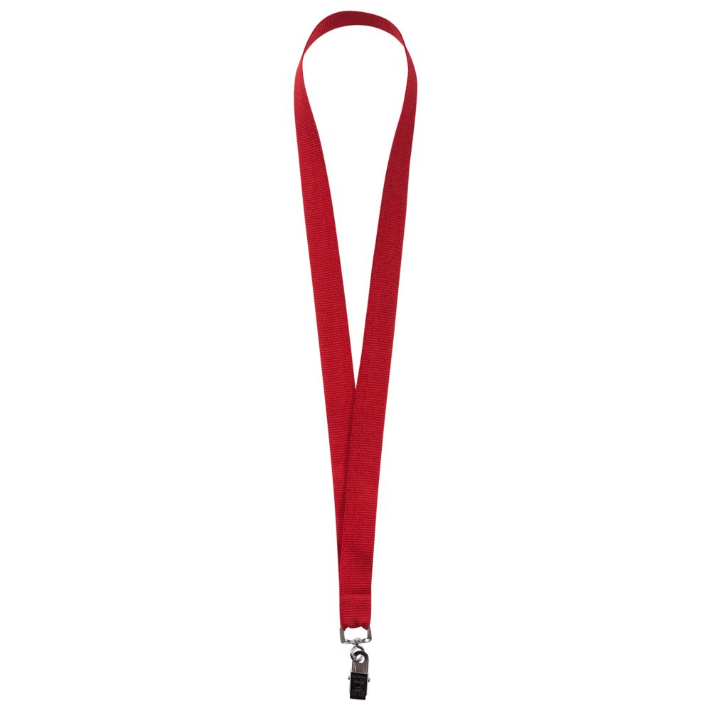 Лента для бейджа Neckband, красная-1