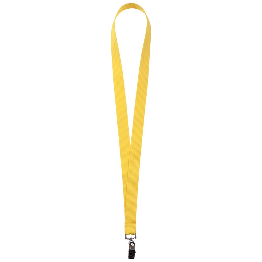 Лента для бейджа Neckband, желтая-1
