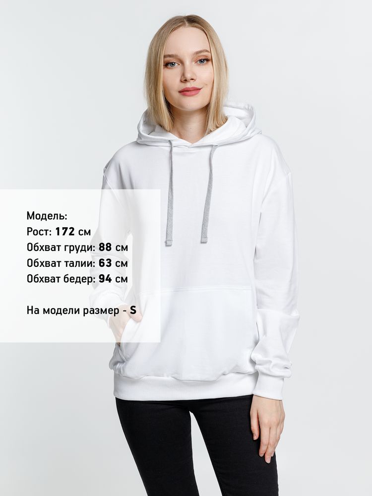Толстовка с капюшоном Kirenga, белая (белоснежная), размер XXL-7