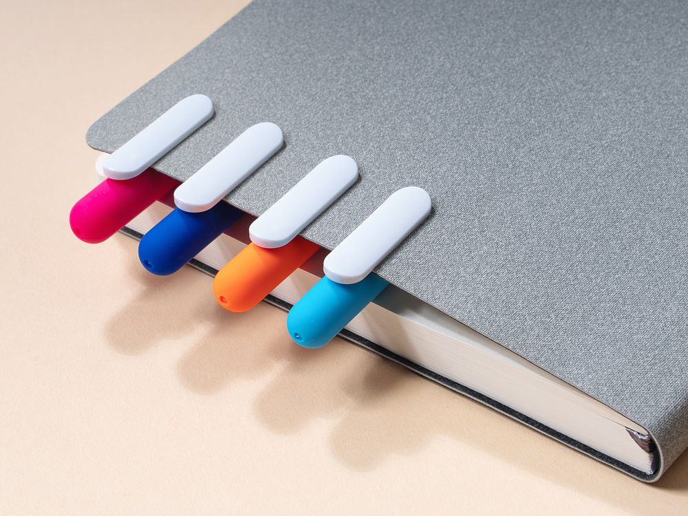 Ручка шариковая Swiper Soft Touch, голубая с белым-6
