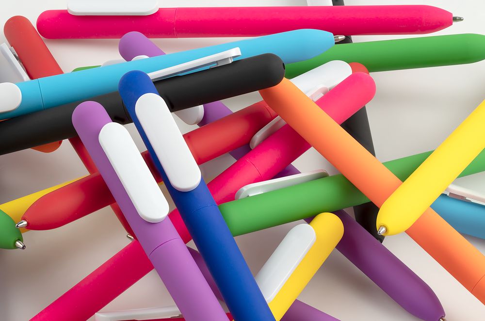 Ручка шариковая Swiper Soft Touch, неоново-оранжевая с белым-5