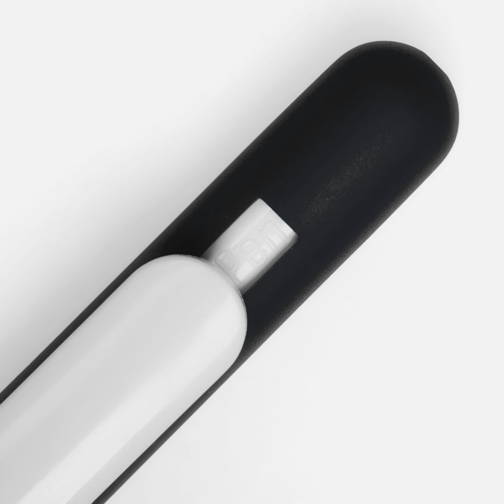Ручка шариковая Swiper Soft Touch, черная с белым-3