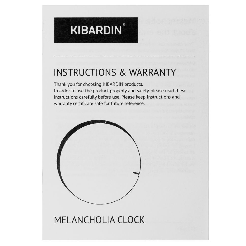 Часы настенные Melancholia Clock, черные-5