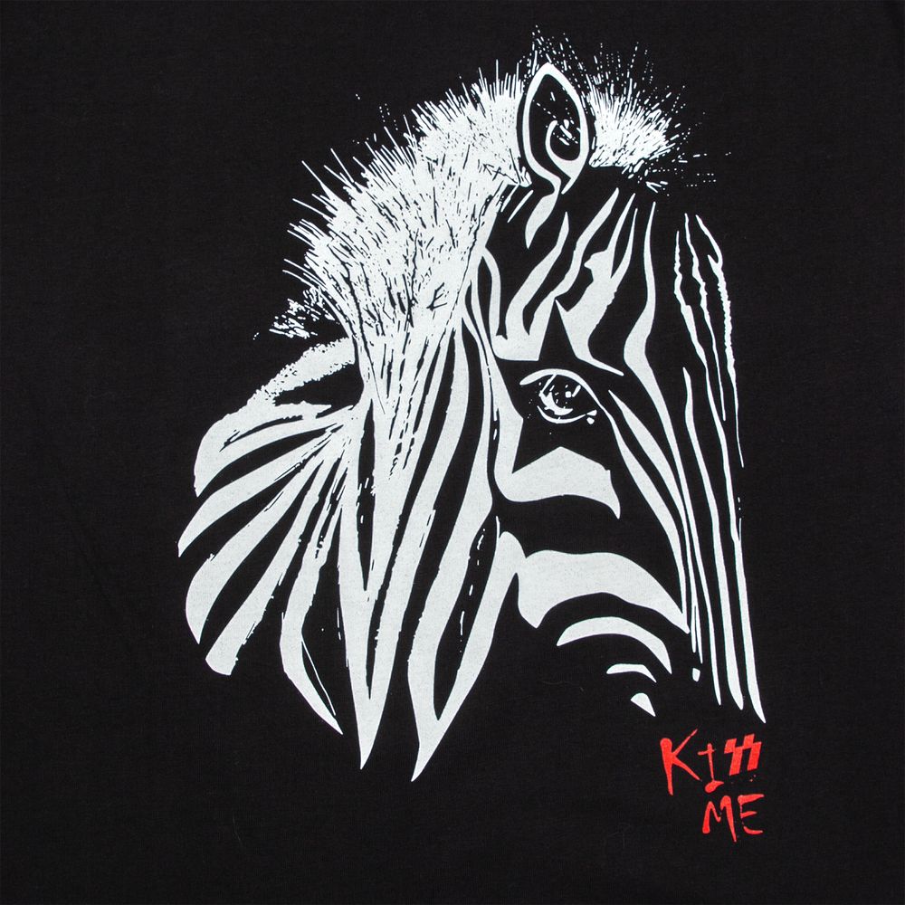 Футболка женская «Арт-рокстар. Kiss me», черная, размер S-4