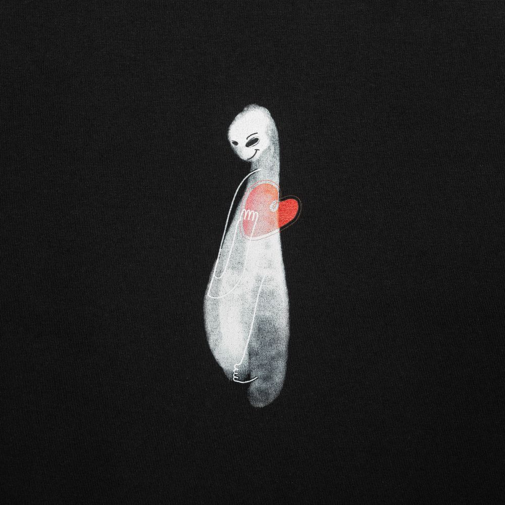 Футболка женская Ghost of Love, черная, размер S-4