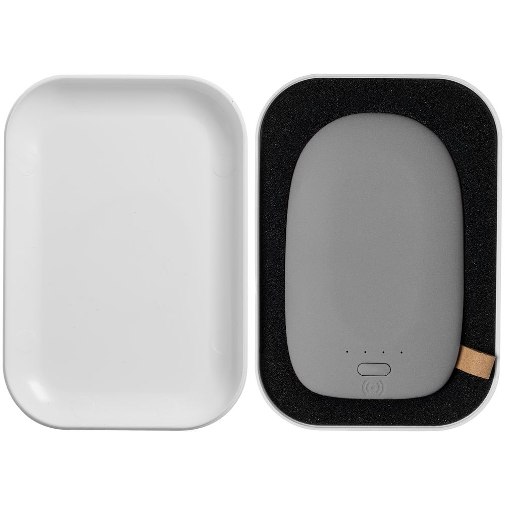 Аккумулятор с беспроводной зарядкой Pebble Wireless 9000 мАч, серый-7