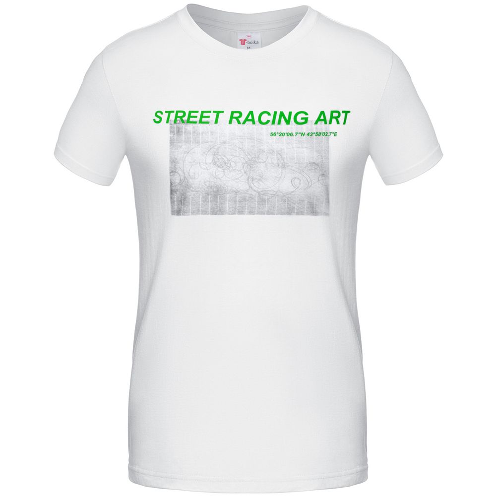 Футболка Street Racing Art, белая, размер S-2