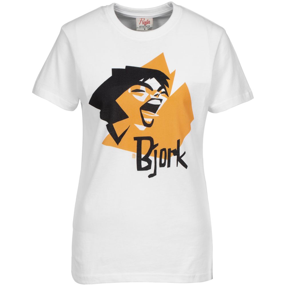 Футболка женская «Меламед. Bjork», белая, размер M-2