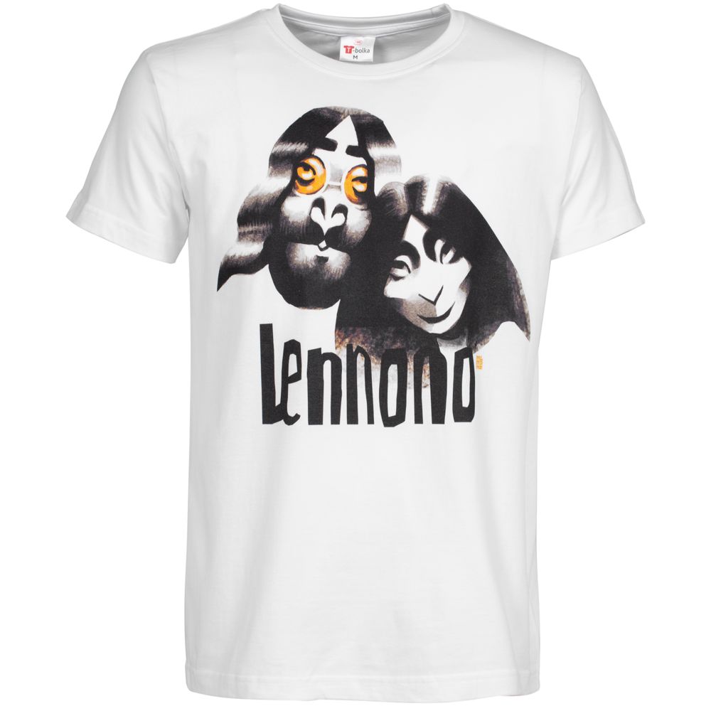 Футболка «Меламед. John Lennon, Yoko Ono», белая, размер S-2