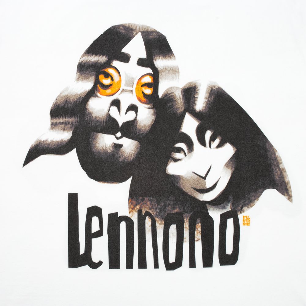 Футболка «Меламед. John Lennon, Yoko Ono», белая, размер S-4