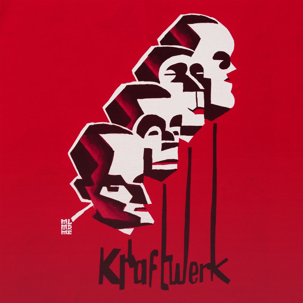 Футболка «Меламед. Kraftwerk», красная, размер S-3