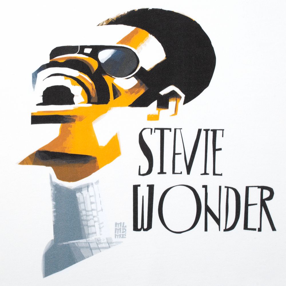 Толстовка «Меламед. Stevie Wonder», белая, размер XS-4