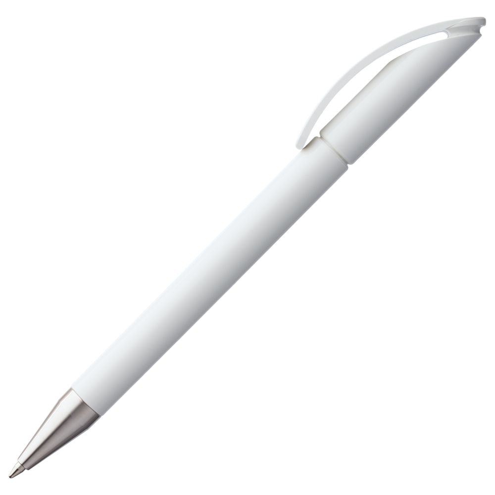 Ручка шариковая Prodir DS3 TPC, белая-3
