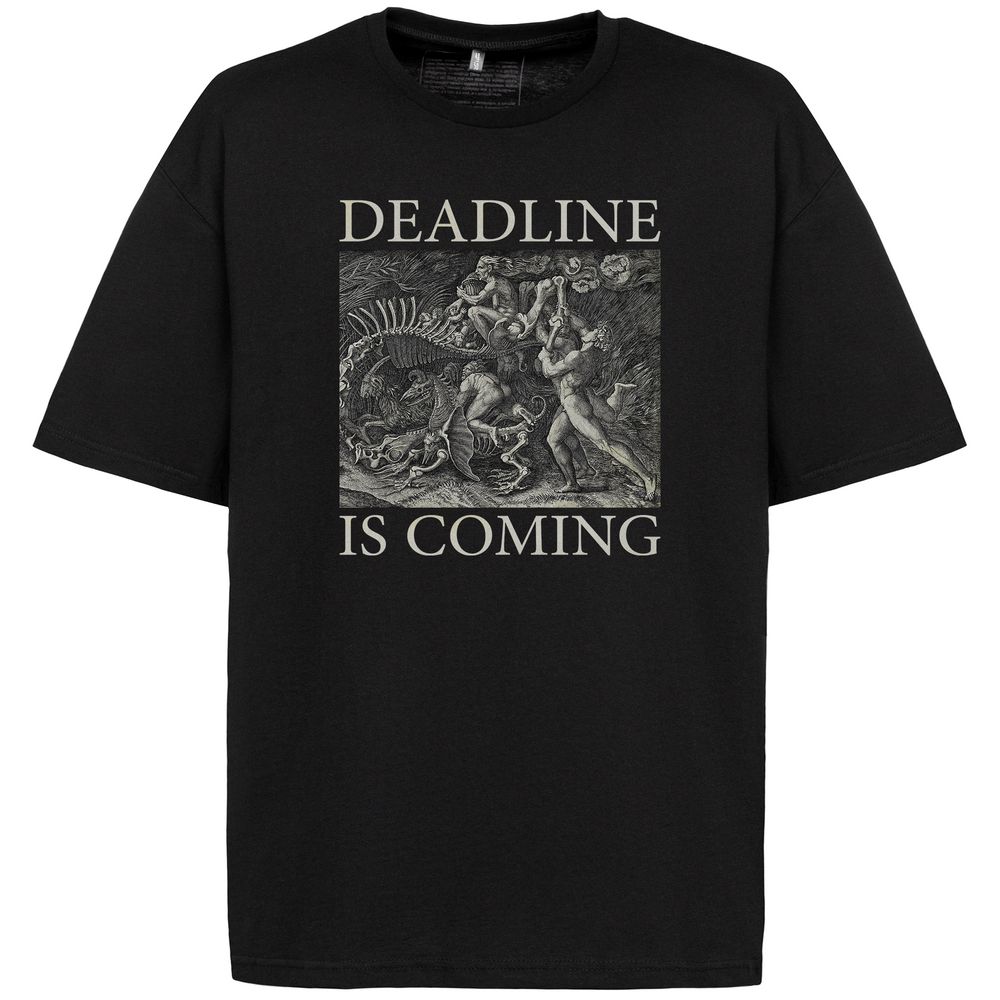 Футболка оверсайз Deadline, черная, размер XS/S-3