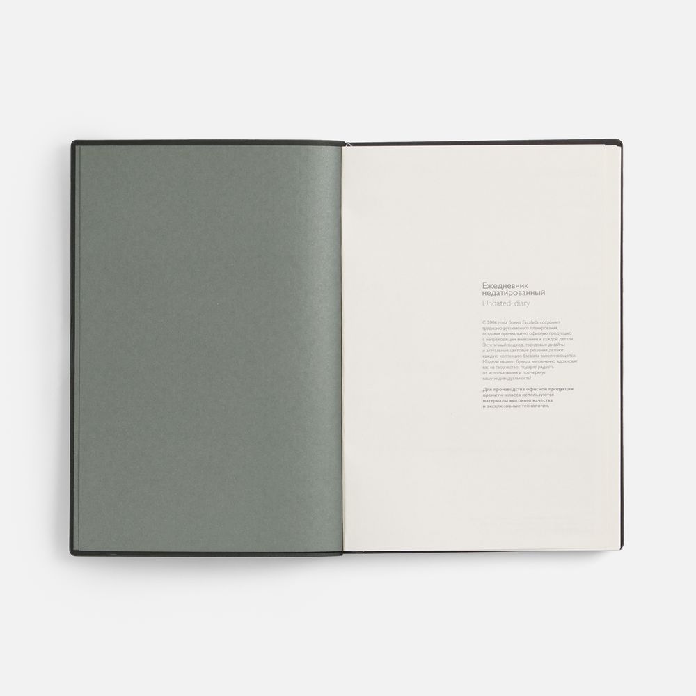 Ежедневник-органайзер Twill, недатированный, черный-9