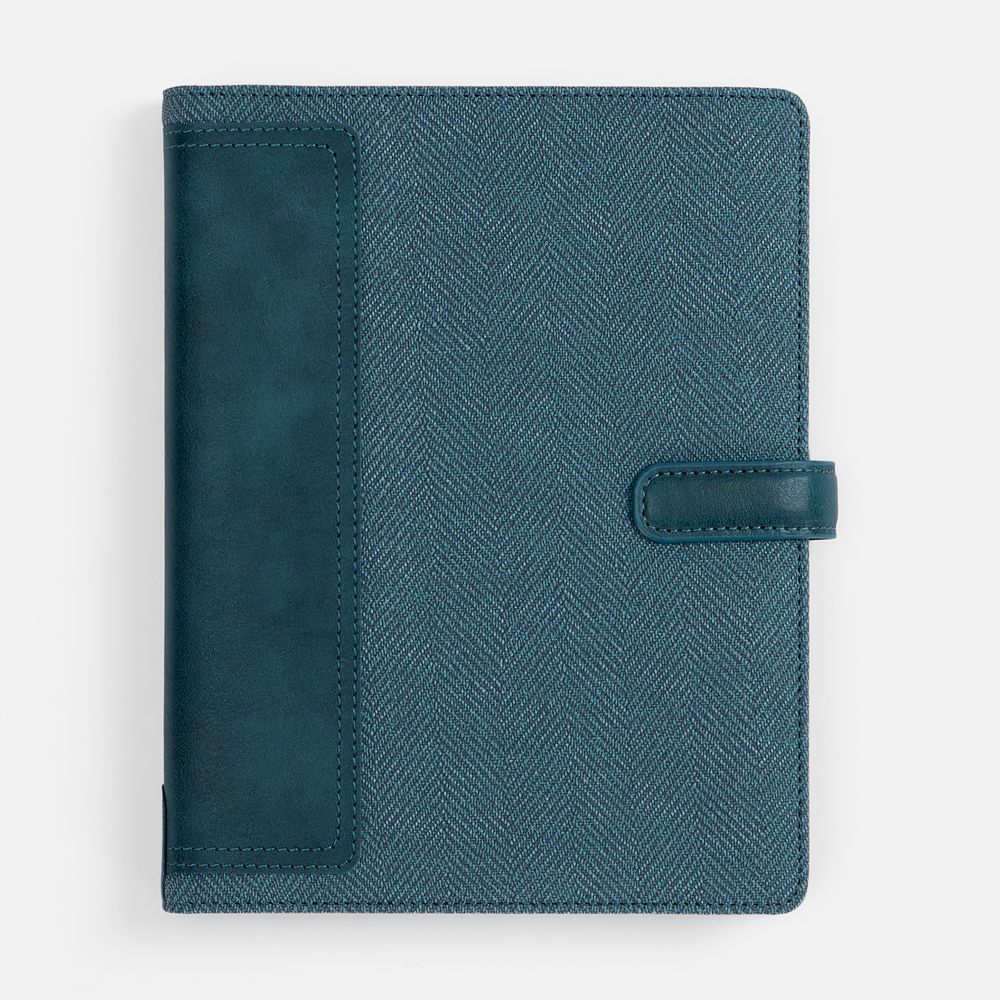 Ежедневник-органайзер Twill, недатированный, синий-1