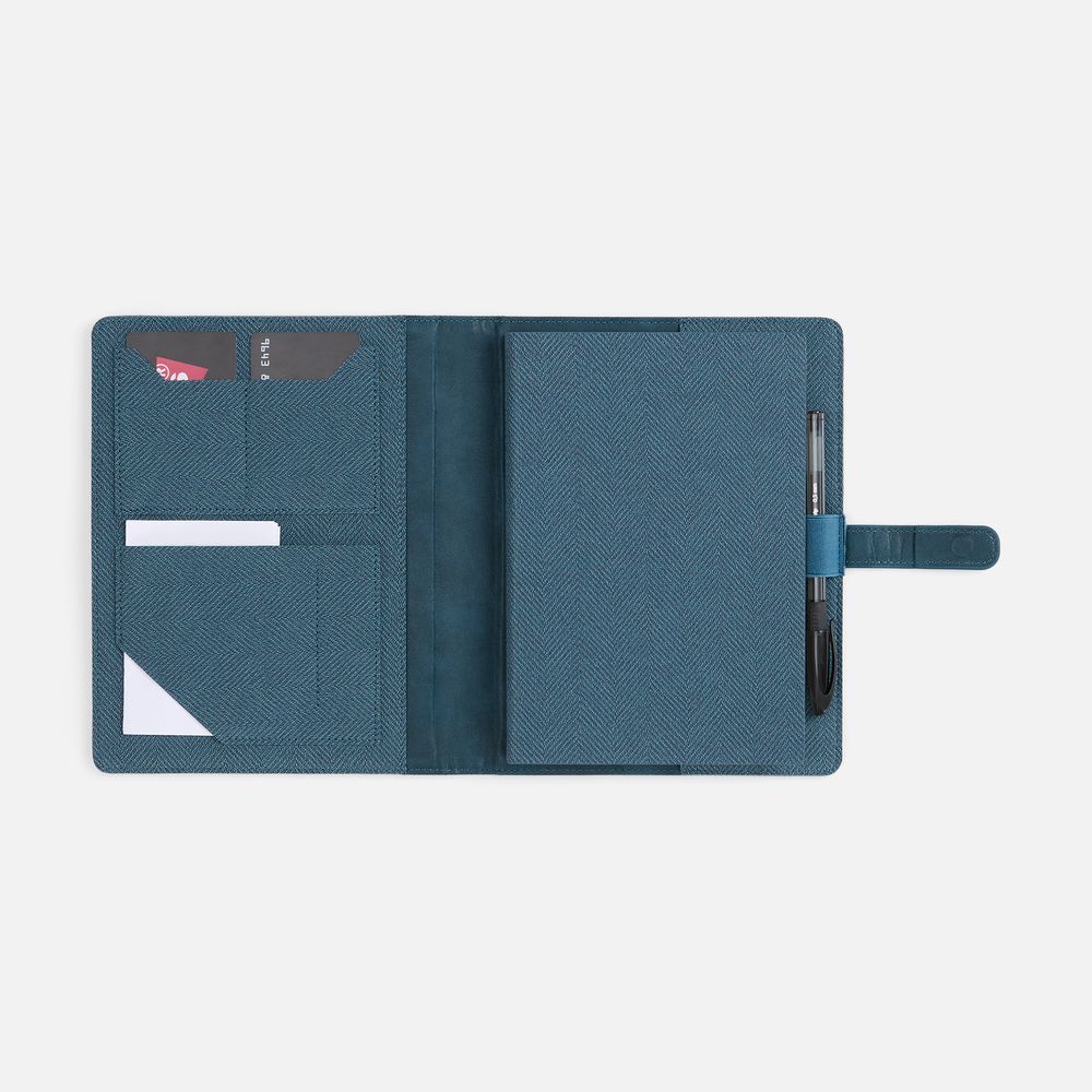 Ежедневник-органайзер Twill, недатированный, синий-5
