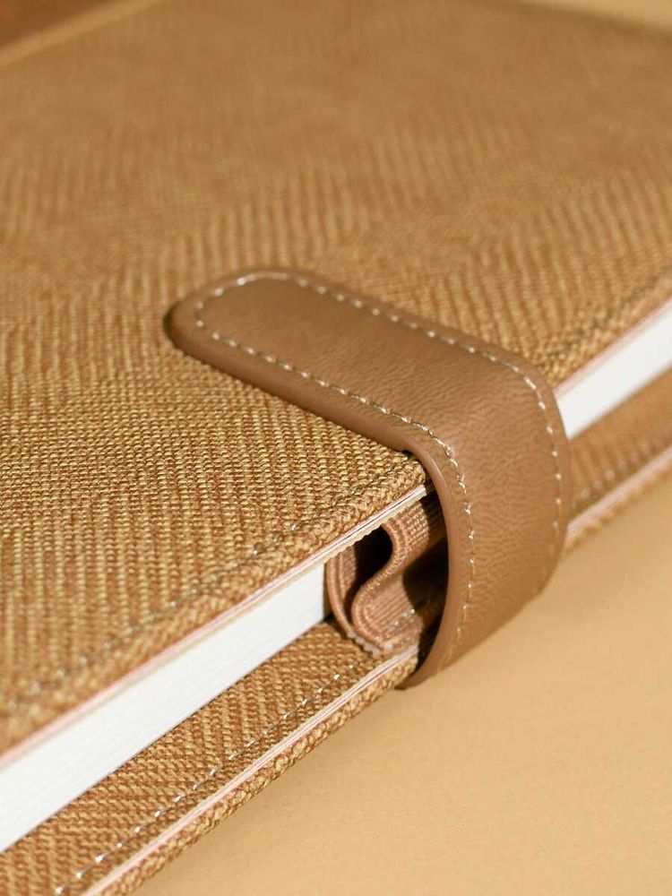 Ежедневник-органайзер Twill, недатированный, коричневый-19