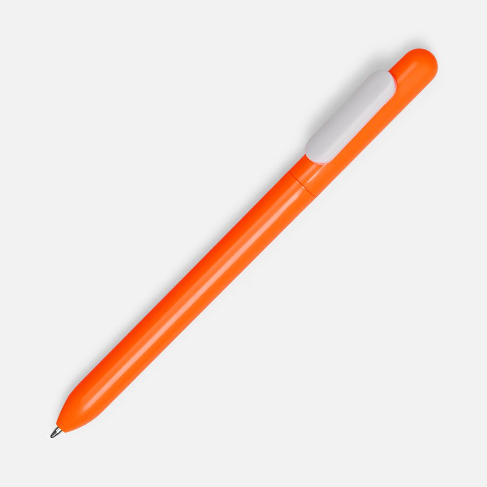 Ручка шариковая Swiper, оранжевая с белым-1