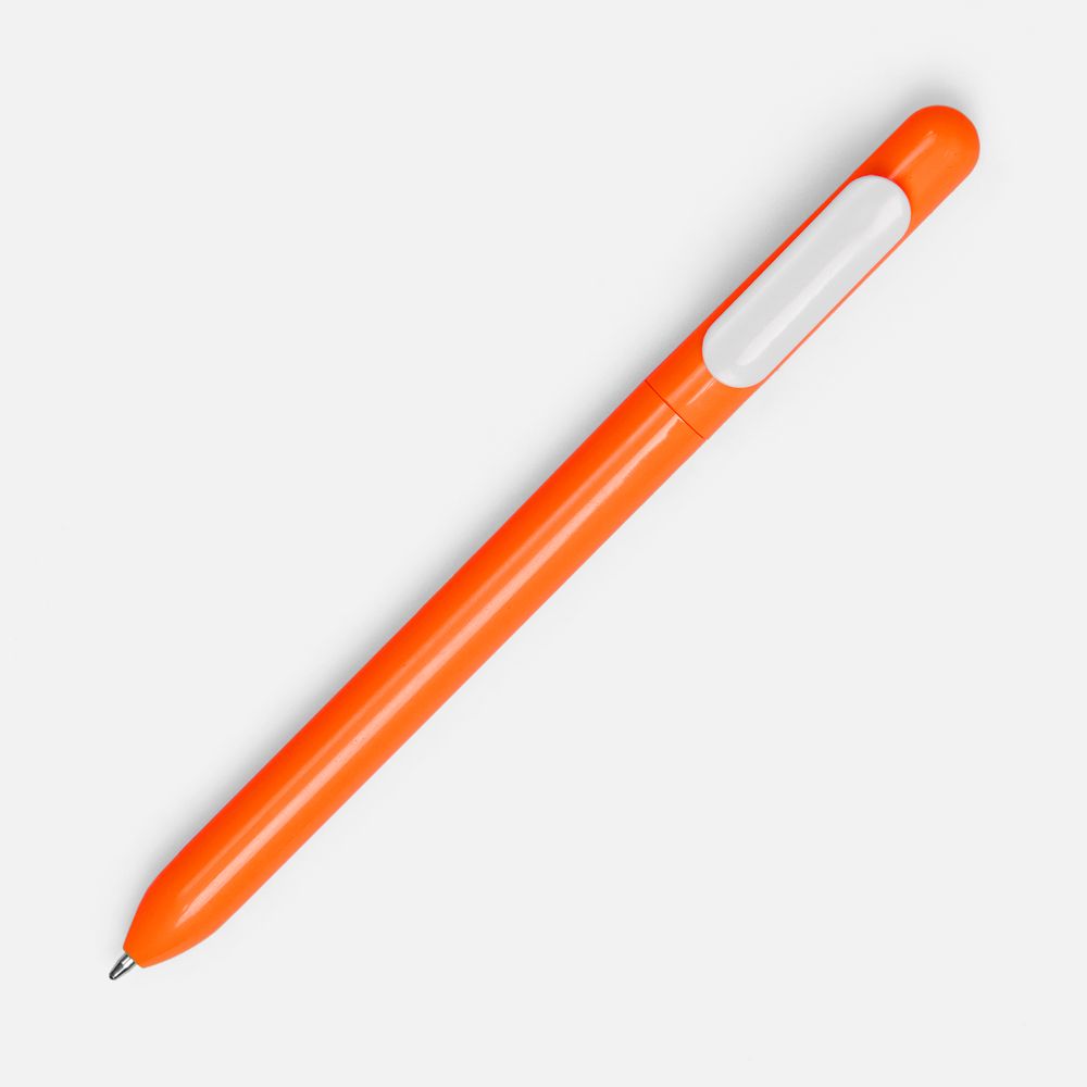 Ручка шариковая Swiper, оранжевая с белым-2