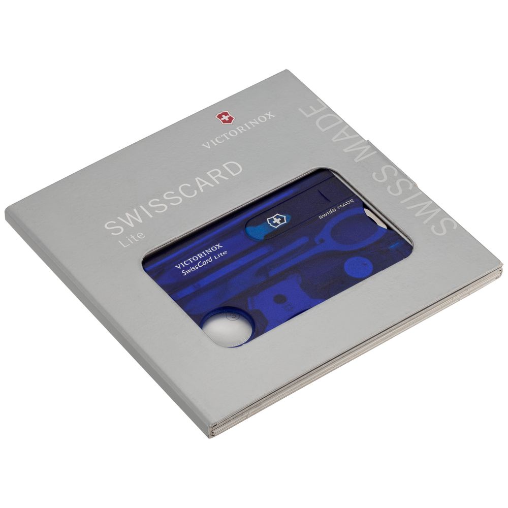Набор инструментов SwissCard Lite, синий-5