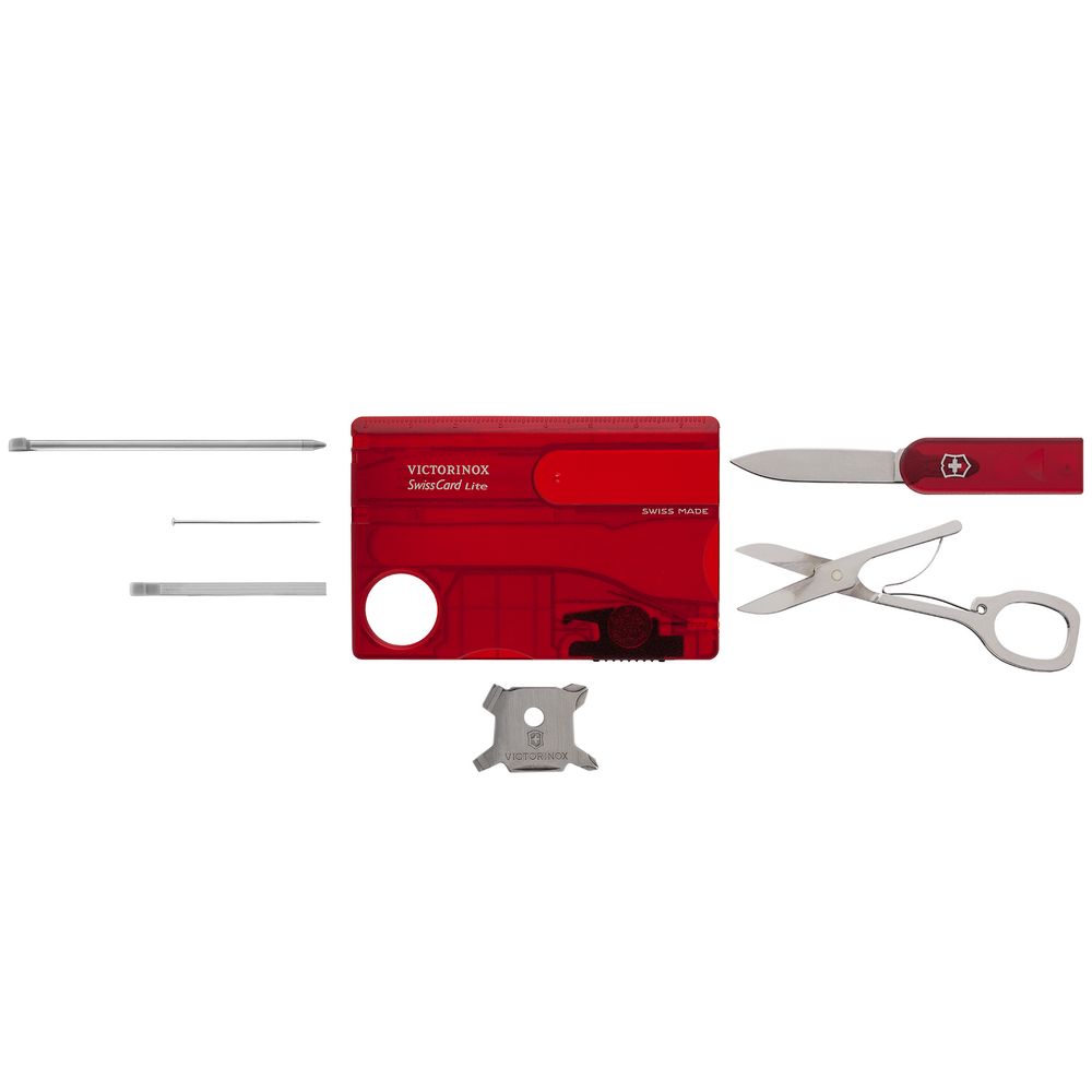 Набор инструментов SwissCard Lite, красный-4