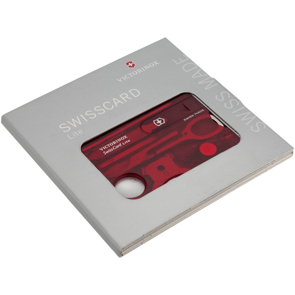 Набор инструментов SwissCard Lite, красный-5