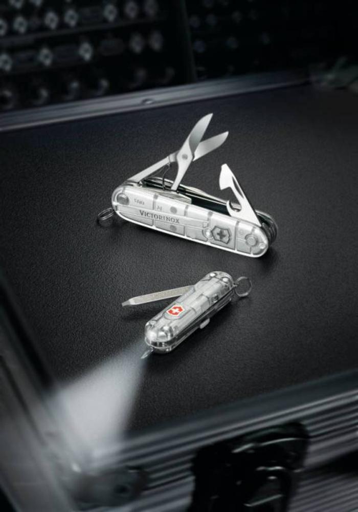 Офицерский нож Huntsman 91, прозрачный серебристый-2