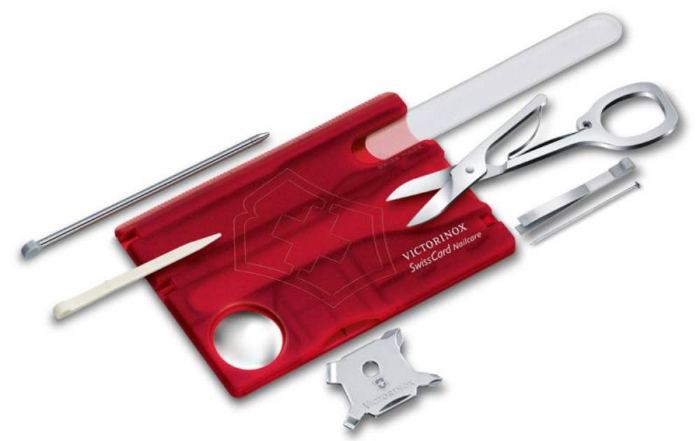 Набор инструментов SwissCard Nailcare, красный-2