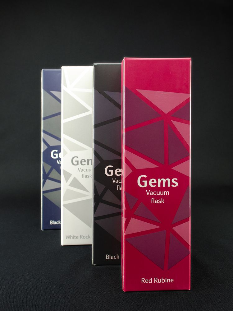 Термос Gems Black Sapphire, сапфир (синий)-12